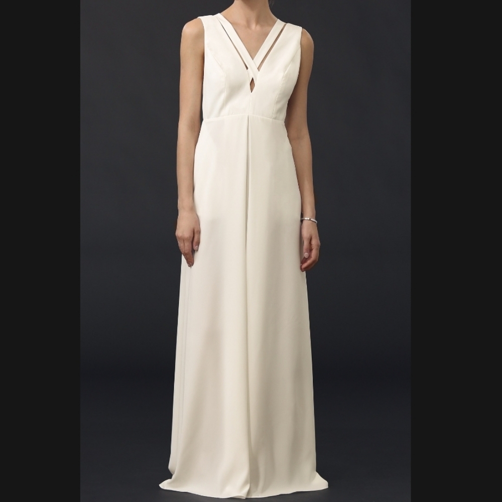 Jill Stuart White Crisscross Dress